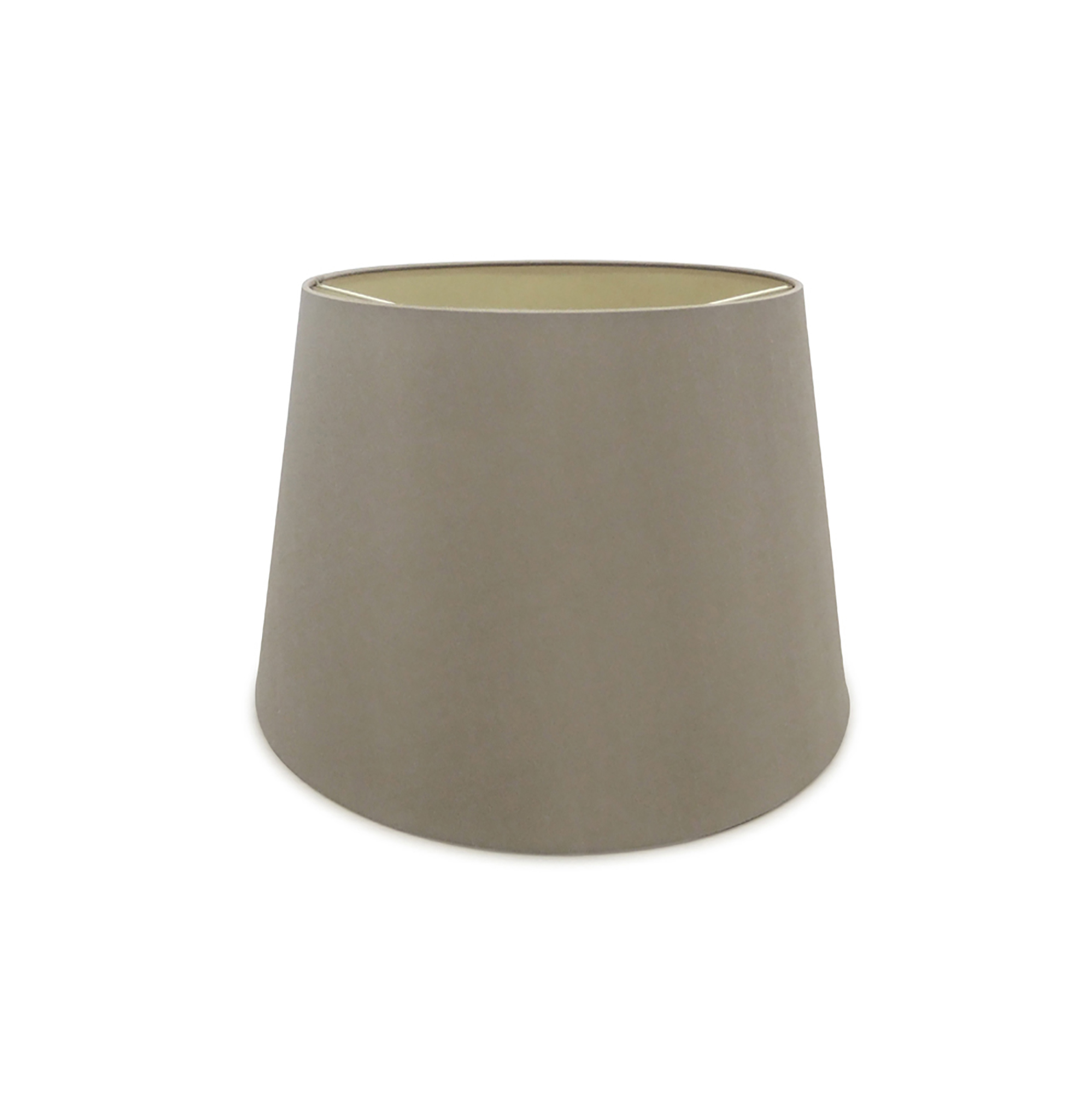 D0513  Sutton 20cm Dual Mount Fabric Shade Taupe, Halo Gold